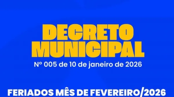 Prefeitura de Assunção do Piauí divulga feriados e ponto facultativo de fevereiro de 2026