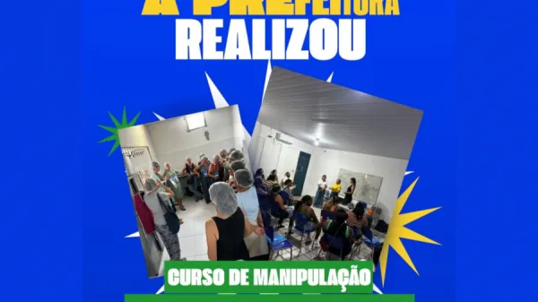 Prefeitura de Assunção do Piauí realiza curso de manipulação de alimentos para merendeiras escolares