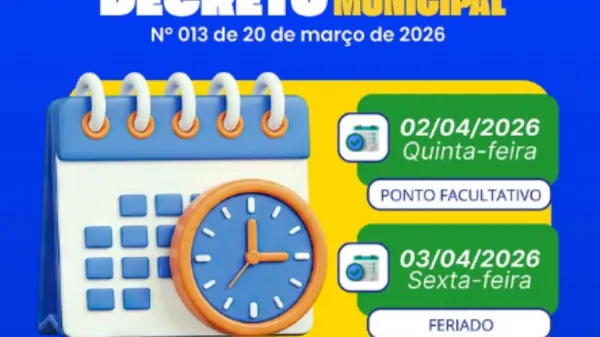 Prefeitura de Assunção do Piauí decreta ponto facultativo e feriado na Semana Santa