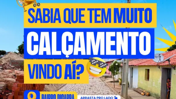 Prefeitura amplia pavimentação e leva mais infraestrutura para seis regiões de Assunção do Piauí