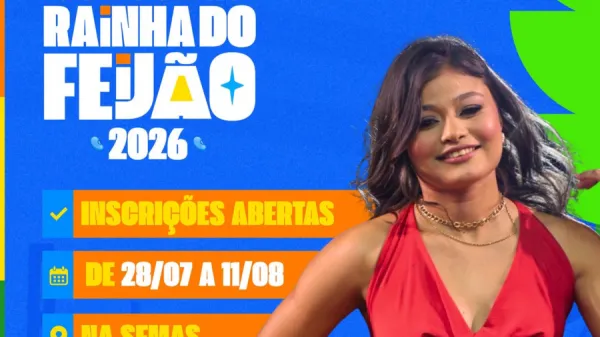 Concurso Rainha do Feijão 2026 abre inscrições com a maior premiação da história